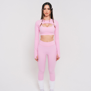 
                  
                    Load image into Gallery viewer, Pink Bolero Sports Bra
                  
                