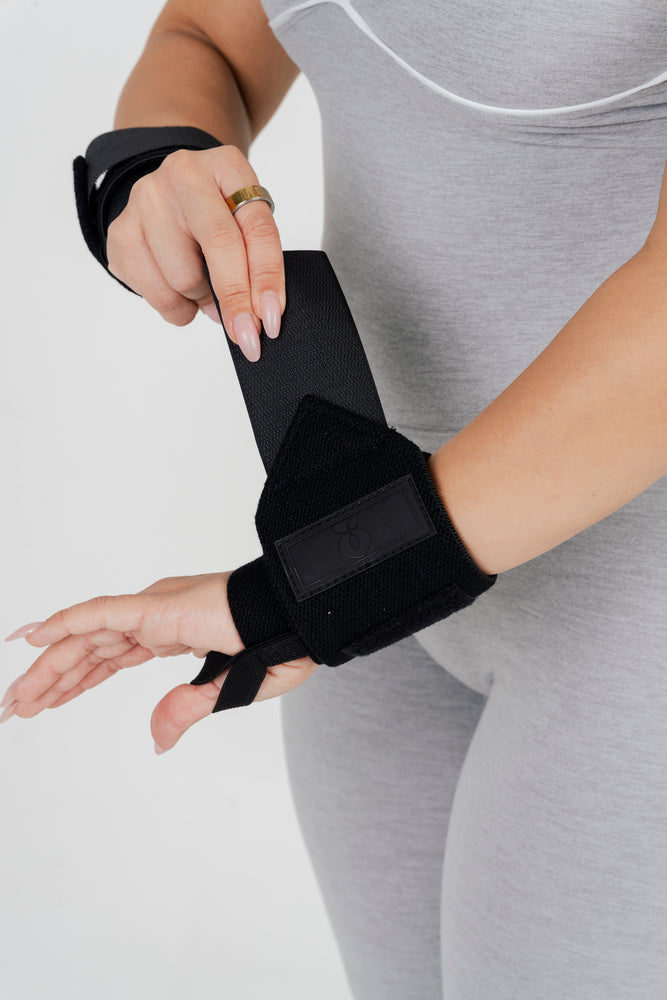 
                  
                    Load image into Gallery viewer, Black Peach Wrist Straps
                  
                