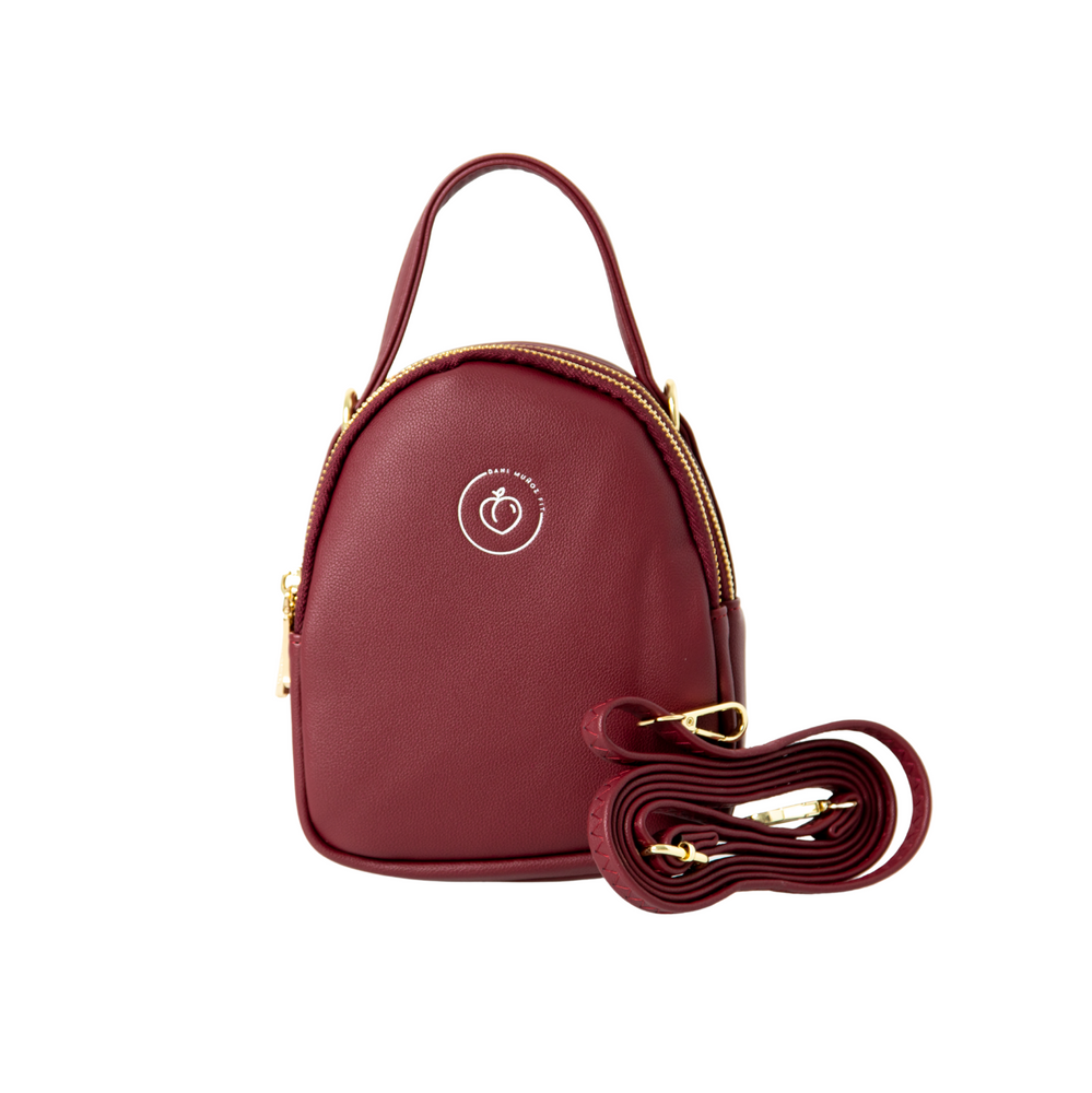 
                  
                    Load image into Gallery viewer, Burgundy Faux Leather Bag
                  
                
