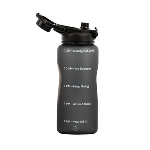 
                  
                    Load image into Gallery viewer, DMF Timed Water Bottle - Black
                  
                