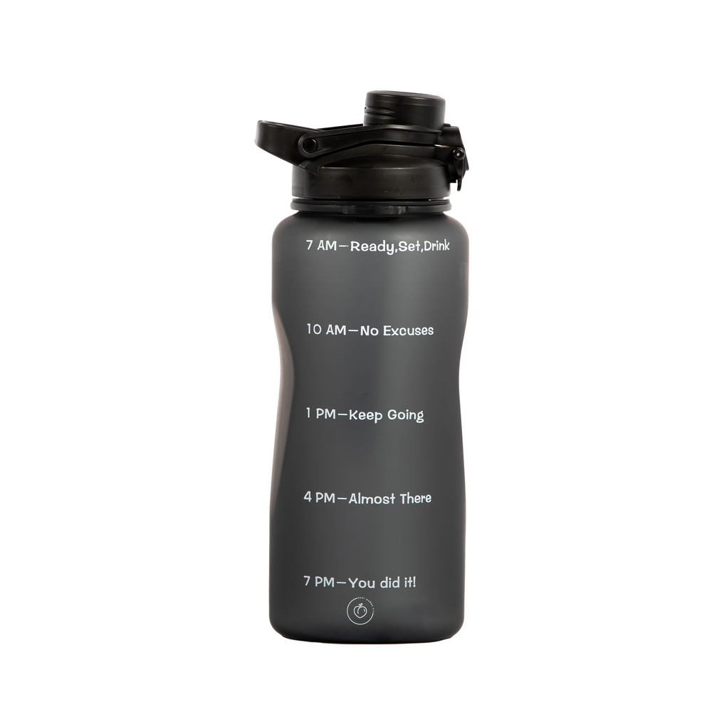 
                  
                    Load image into Gallery viewer, DMF Timed Water Bottle - Black
                  
                