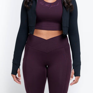
                  
                    Load image into Gallery viewer, Kimmy Crop Zip Up Jacket
                  
                